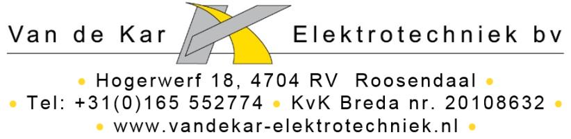 Van de Kar Elektrotechniek BV